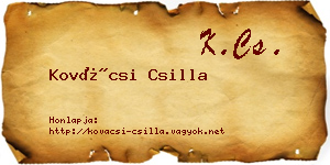 Kovácsi Csilla névjegykártya